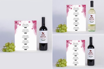 Wine Menu Mock Up