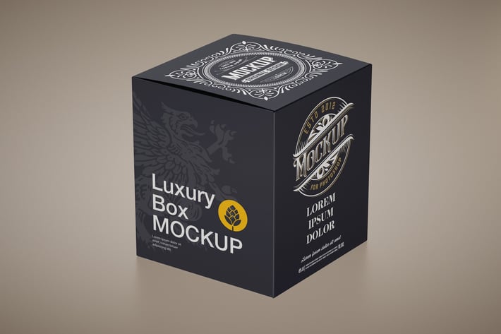Luxury Cardboard Box Mockup