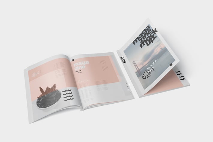 Magazine Mockup - A4 210x297 mm Size