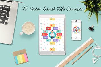 Social Network Elements Pack