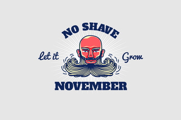 no shave november - Mascot & Esport Logo