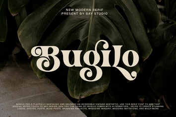 Bugilo -  Retro Serif Modern