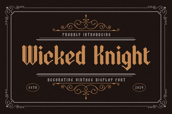 Wicked Knight – Blackletter Font