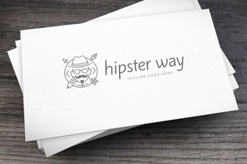 Hipster Way Logo Template