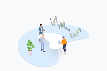 Trade Coin Team Isometric Illustration