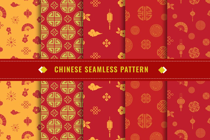 Chinese Seamless Pattern Vector v3
