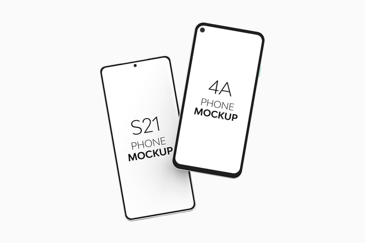 4A Phone & S21 Phone Mockup