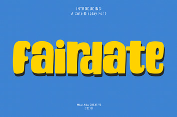 Fairdate Cute Display Font