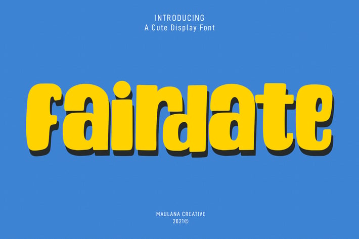 Fairdate Cute Display Font