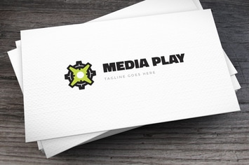 Letter X Media Logo Template