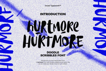 Hurtmore - Scribbles Font
