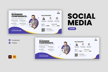 Conference Facebook & Twitter Cover Template