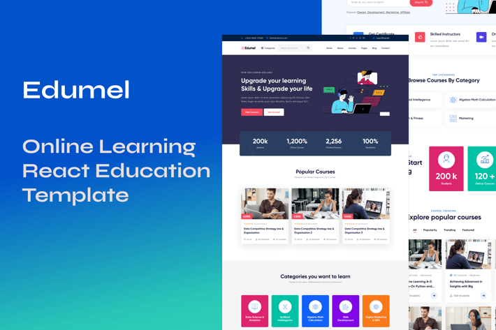 Edumel - Online Learning React Education Template 