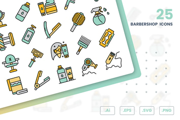Barbershop Icons Set