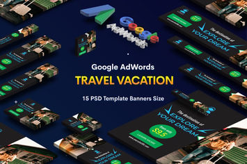 Travel Vacation Banners Ad