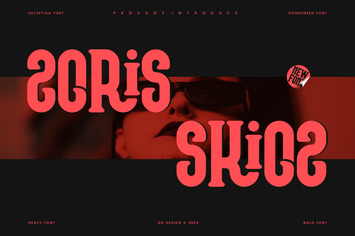 Zoris Skioz - Condensed Soft Font