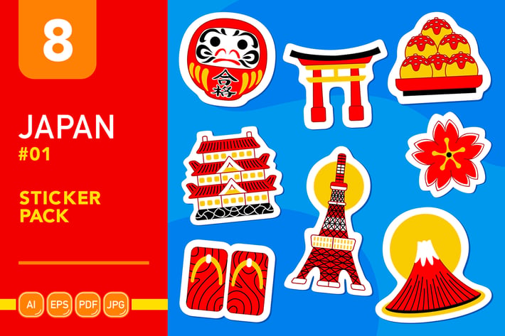 Japan #01 Sticker Pack