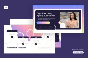 Colorfull Gradient Creative Business Plan | 005