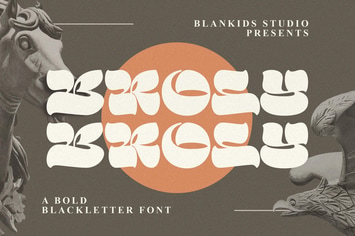 Broly a Bold Blackletter Font