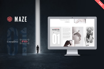 Maze | Creative Agency PSD Template