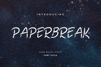 Paperbreak Brush Handwritten Font
