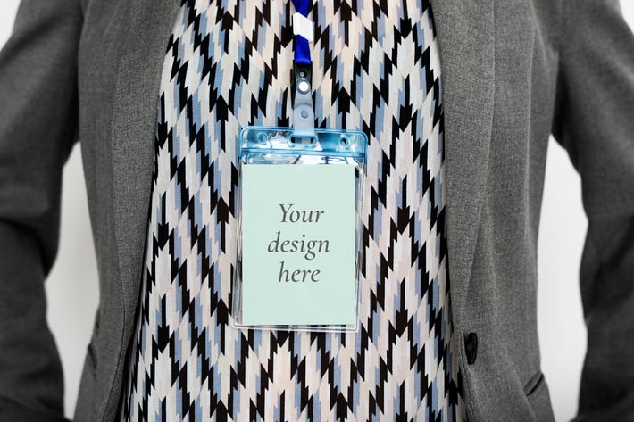 Name tag Pass ID Card Mockup