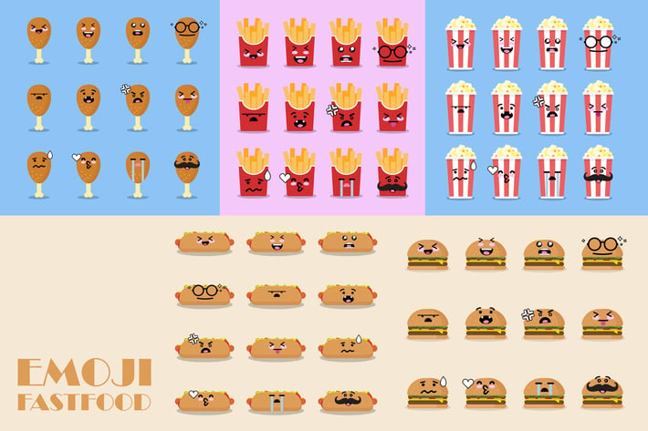 Emoji Fast Food Icon