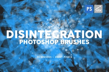 45 Disintegration Photoshop Brushes