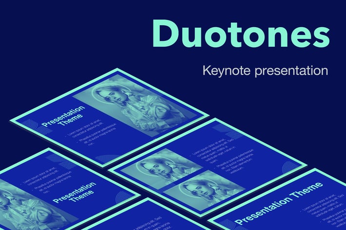 Duotones Keynote Theme