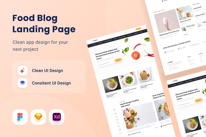 Foodi Blog Landing Page