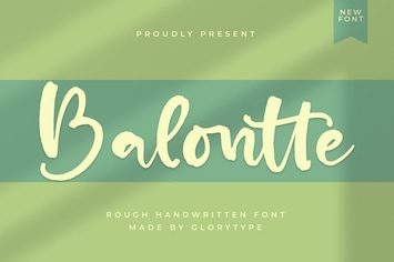 Balontte Rough Handwritten Font