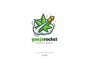Ganja and Rocket Color Logo