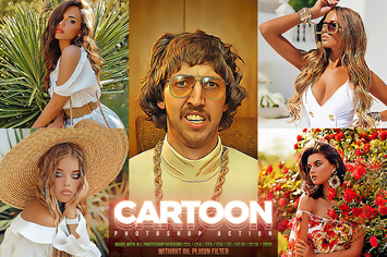 Cartoon Paint Photoshop Action