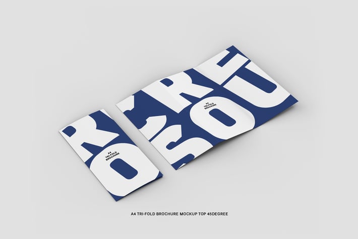 45 Degree Top View A4 Tri-fold Brochure