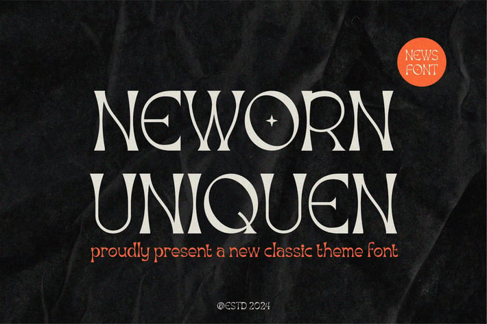 Neworn Uniquen - Serif Font