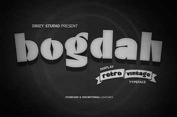 Bogdah - Retro Vintage Font