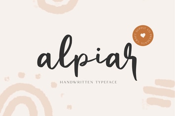 Alpiar - Handwritten Typeface