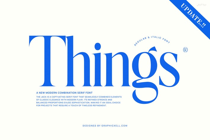 Things Modern Family Serif Font text