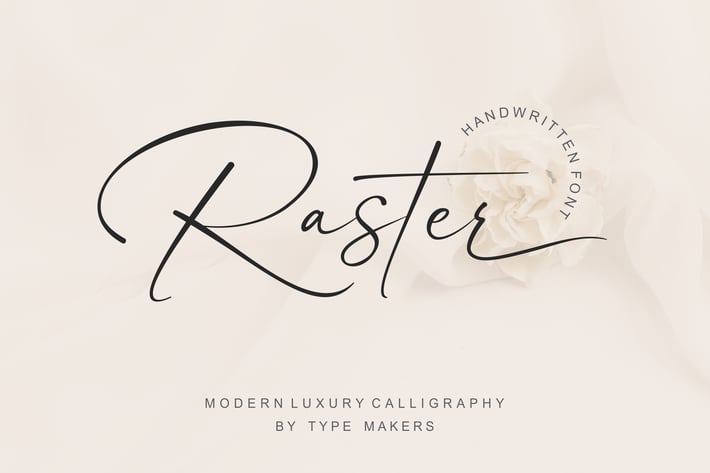 Raster Signature Font