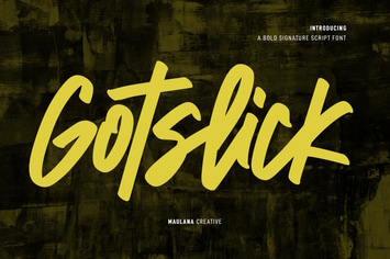Gotslick Handwritten Script Font