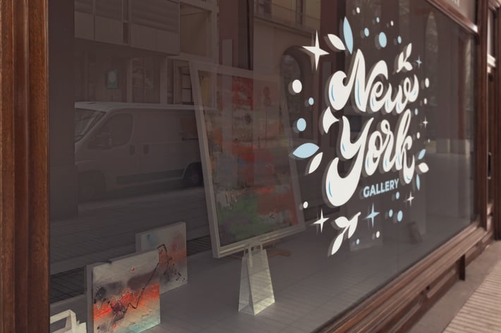 Gallery Glass Logo Mockup