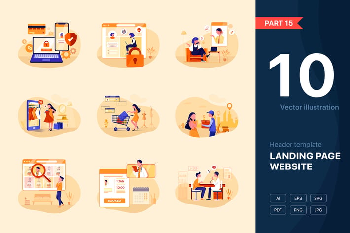 [Part 15] Website Illustrations Set