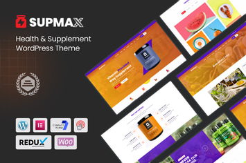 Supmax - Health & Supplement Elementor WordPress