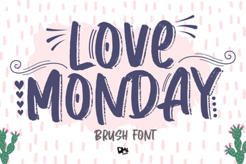 Love Monday - Brush Font 