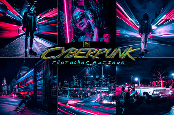 Cyberpunk Photoshop Actions