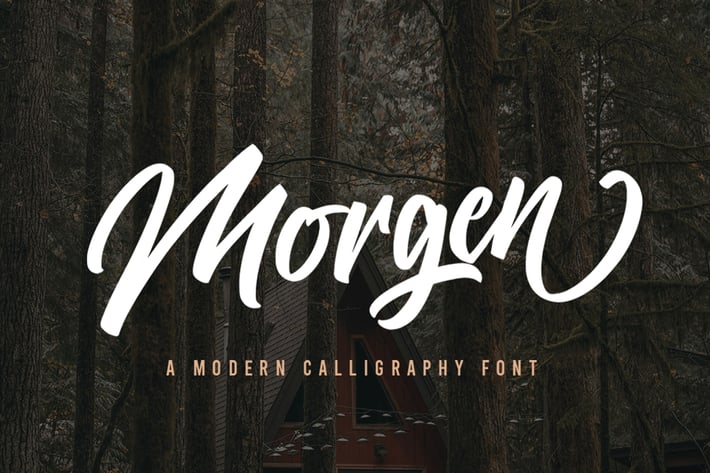 Morgen - Bold Brush Font