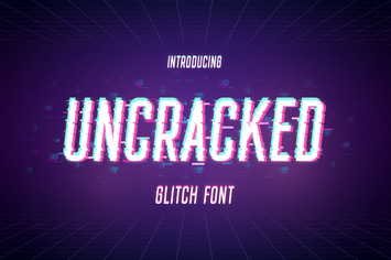 Uncracked - Glitch Font