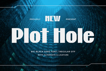 Plot Hole - Big Black Sans Font