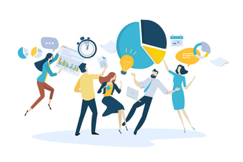 Creative flat design business concept