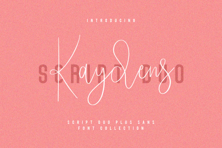 Kaydens Script Font Collection